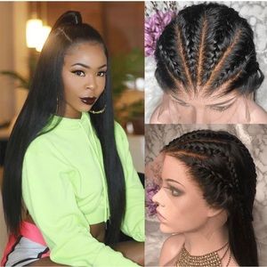 360 lace wig human hair 22”